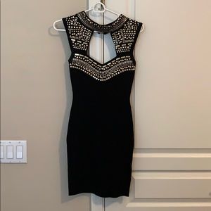 bebe Dresses - Bebe black dress with gold embellishments bebe Dresses - Bebe black dress with gold embellishments